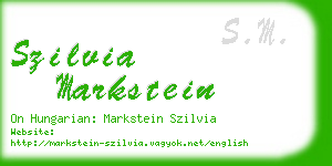 szilvia markstein business card